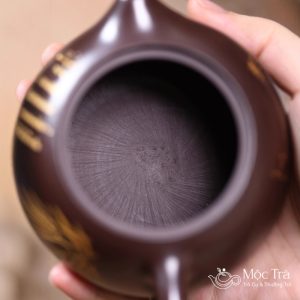 Ấm tử sa đẹp Tây Thi Lão Tử Nê Trúc Vàng ATS18