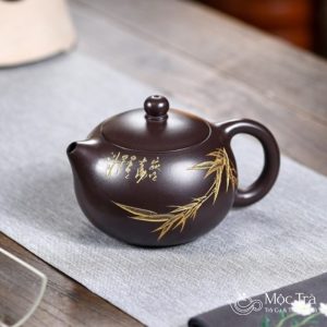 Ấm tử sa đẹp Tây Thi Lão Tử Nê Trúc Vàng ATS18