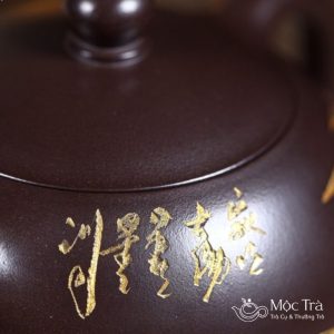 Ấm tử sa đẹp Tây Thi Lão Tử Nê Trúc Vàng ATS18