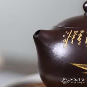 Ấm tử sa đẹp Tây Thi Lão Tử Nê Trúc Vàng ATS18