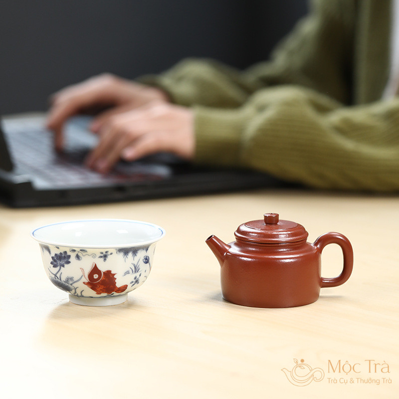 Ấm tử sa Độc Ẩm Đức Trung Chu Nê cao cấp ATS39