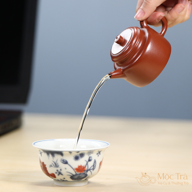 Ấm tử sa Độc Ẩm Đức Trung Chu Nê cao cấp ATS39