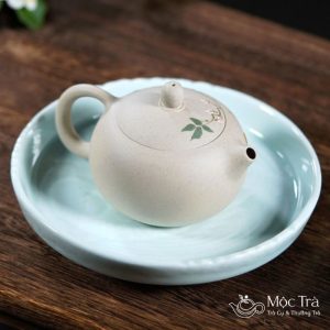 Ấm tử sa Tây Thi Hoa Mẫu Đơn màu bạch ATS23