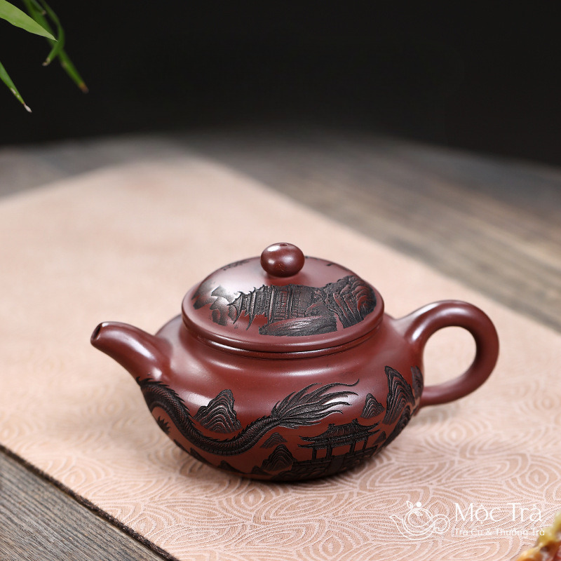 Ấm Tử Sa Phỏng Cổ Long Hành Thiên Hạ Tử Nê ATS80