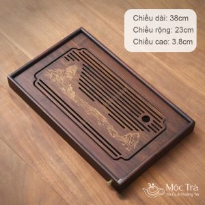 Khay Trà Tre Tự Nhiên, Có Khoang Chứa Nước Nhiều Size KT53